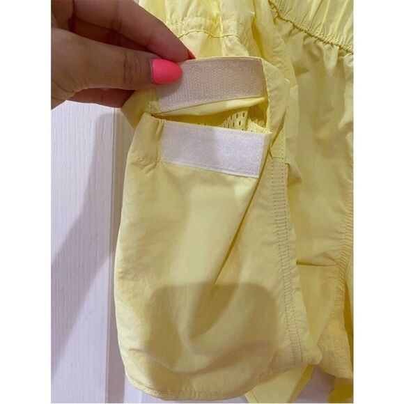NWOT Free People High Waisted Shorts in a butter yellow shade - Picture 6 of 9